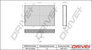 Фото Фільтр, повітря у салоні DRIVE PARTS  DP1110120234