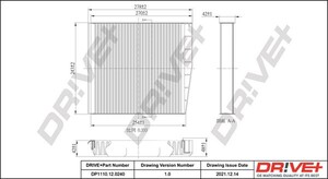 Фото Фільтр, повітря у салоні DRIVE PARTS  DP1110120240