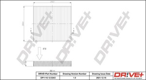 Фото Фільтр, повітря у салоні DRIVE PARTS  DP1110120243