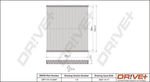 Фото Фільтр, повітря у салоні DRIVE PARTS  DP1110120247