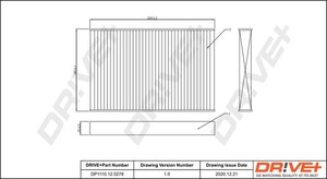 Фото Фільтр, повітря у салоні DRIVE PARTS  DP1110120278