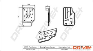 Фото Комплект гідравлічних фільтрів, автоматична коробка передач DRIVE PARTS  DP1110140002