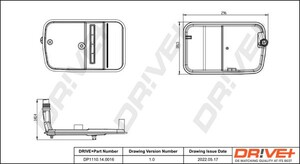 Фото Комплект гідравлічних фільтрів, автоматична коробка передач DRIVE PARTS  DP1110140016