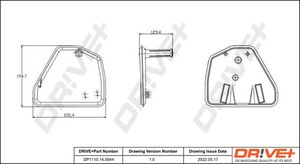 Фото Комплект гідравлічних фільтрів, автоматична коробка передач DRIVE PARTS  DP1110140044