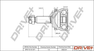 Фото Комплект шарнірів, приводний вал DRIVE PARTS  DP2110101271