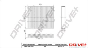 Фото Фільтр, повітря у салоні DRIVE PARTS  DP1110120218