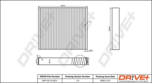 Фото Фильтр салона (240x204x36) Chevrolet Opel Saab 05- DRIVE PARTS  DP1110120271