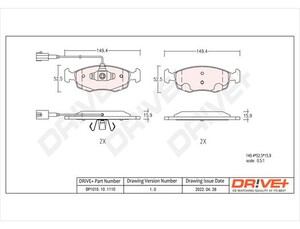 Фото Автозапчастина DRIVE PARTS  DP1010101110