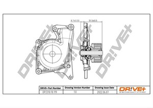 Фото Насос охолоджувальної рідини, охолодження двигуна DRIVE PARTS  DP231010119