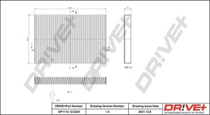 Фото Фільтр, повітря у салоні DRIVE PARTS  DP1110120225