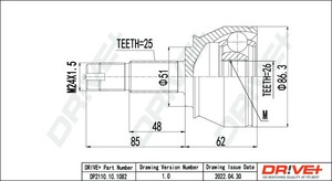 Фото Автозапчастина DRIVE PARTS  DP2110101082