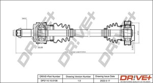 Фото Приводний вал DRIVE PARTS  DP2110100108