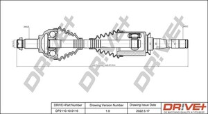 Фото Приводний вал DRIVE PARTS  DP2110100116