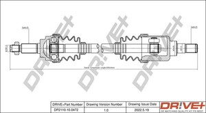 Фото Приводний вал DRIVE PARTS  DP2110100472