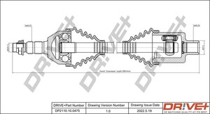 Фото Приводний вал DRIVE PARTS  DP2110100475