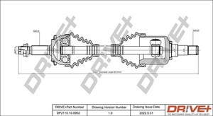 Фото Приводний вал DRIVE PARTS  DP2110100902