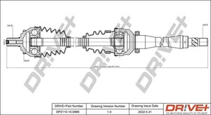 Фото Приводний вал DRIVE PARTS  DP2110100989