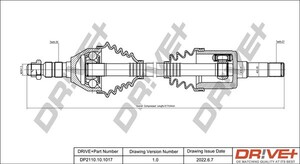 Фото Приводний вал DRIVE PARTS  DP2110101017