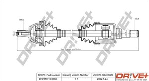 Фото Приводний вал DRIVE PARTS  DP2110100368