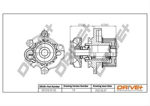 Фото Насос охолоджувальної рідини, охолодження двигуна DRIVE PARTS  DP231010135