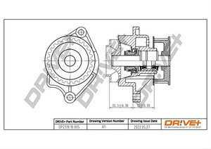 Фото Насос охолоджувальної рідини, охолодження двигуна DRIVE PARTS  DP231010005