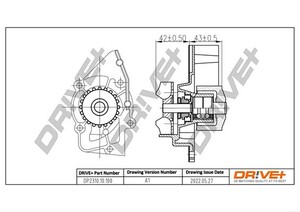 Фото Насос охолоджувальної рідини, охолодження двигуна DRIVE PARTS  DP231010100