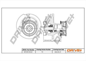 Фото Насос охолоджувальної рідини, охолодження двигуна DRIVE PARTS  DP231010022