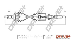 Фото Приводний вал DRIVE PARTS  DP2110100545