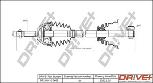 Фото Приводний вал DRIVE PARTS  DP2110100668