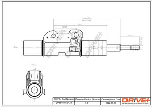 Фото Амортизатор DRIVE PARTS  DP1610.10.0172