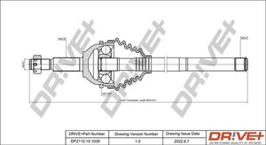 Фото Автозапчастина DRIVE PARTS  DP2110.10.1039