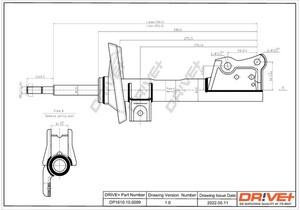 Фото Амортизатор DRIVE PARTS  DP1610.10.0099