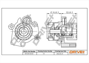 Фото Насос охолоджувальної рідини, охолодження двигуна DRIVE PARTS  DP2310.10.012