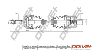 Фото Приводний вал DRIVE PARTS  DP2110.10.0852