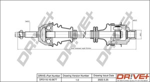 Фото Приводний вал DRIVE PARTS  DP2110.10.0677