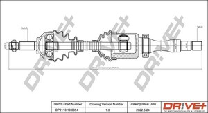 Фото Приводний вал DRIVE PARTS  DP2110.10.0354