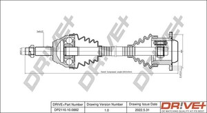 Фото Приводний вал DRIVE PARTS  DP2110.10.0882