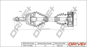 Фото Приводний вал DRIVE PARTS  DP2110.10.0952