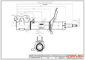 Фото Амортизатор DRIVE PARTS  DP1610100167