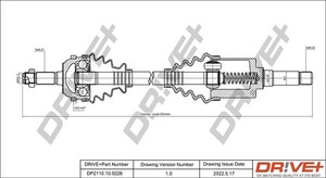 Фото Приводний вал DRIVE PARTS  DP2110100226