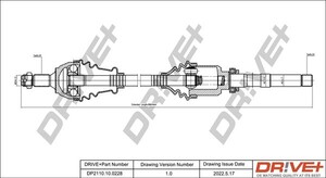 Фото Приводний вал DRIVE PARTS  DP2110100228