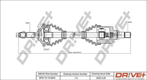 Фото Приводний вал DRIVE PARTS  DP2110100543