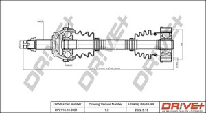 Фото Приводний вал DRIVE PARTS  DP2110100001