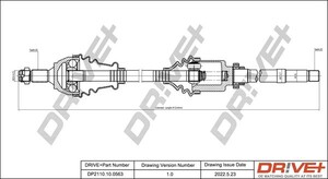 Фото Приводний вал DRIVE PARTS  DP2110100563