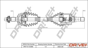 Фото Приводний вал DRIVE PARTS  DP2110100566