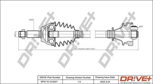 Фото Приводний вал DRIVE PARTS  DP2110100347