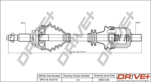 Фото Приводний вал DRIVE PARTS  DP2110100710