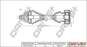 Фото Приводний вал DRIVE PARTS  DP2110100015