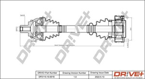 Фото Приводний вал DRIVE PARTS  DP2110100018