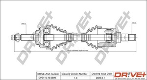 Фото Приводний вал DRIVE PARTS  DP2110100890